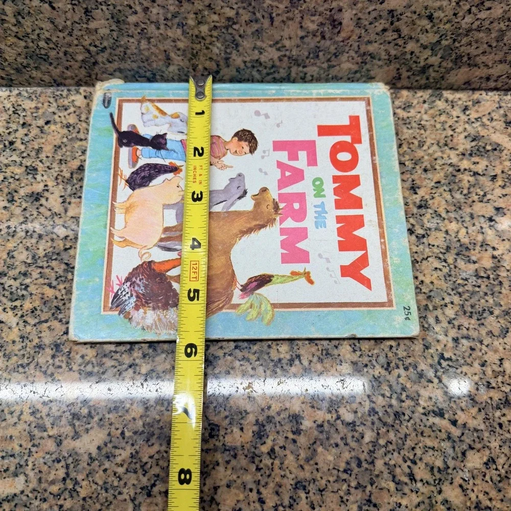 Vintage 1968 Tommy On The Farm Solveig Paulson Russell Whitman HC Kids Book